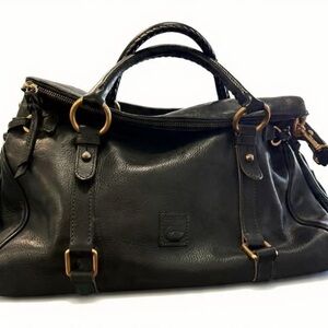 Dooney & Bourke Large Black Florentine Satchel